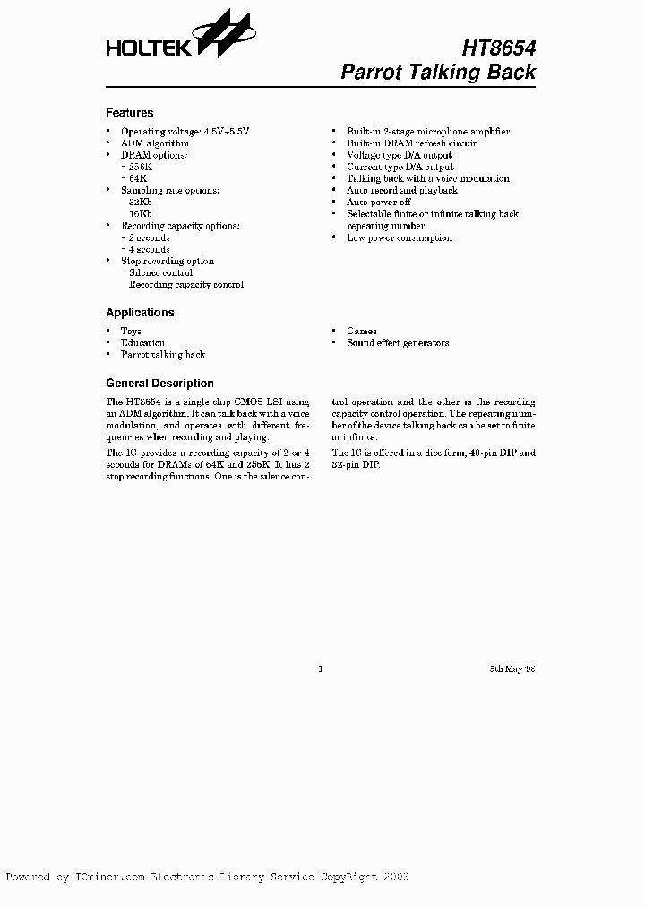 HT865440DIP_4249820.PDF Datasheet