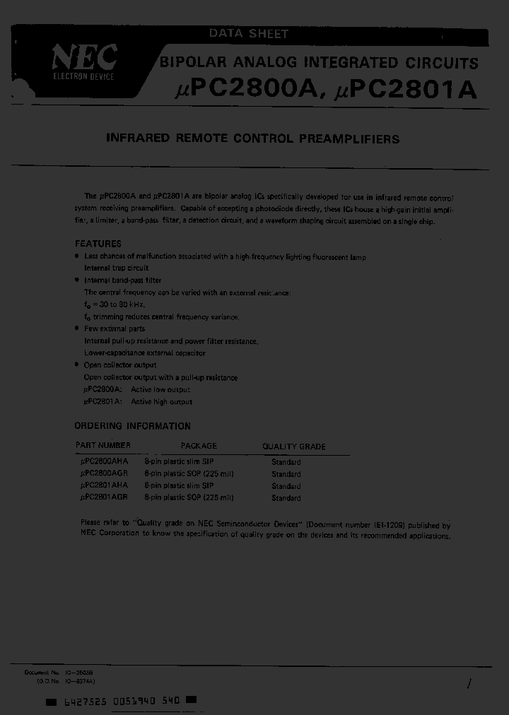 UPC2801AGR_4248757.PDF Datasheet