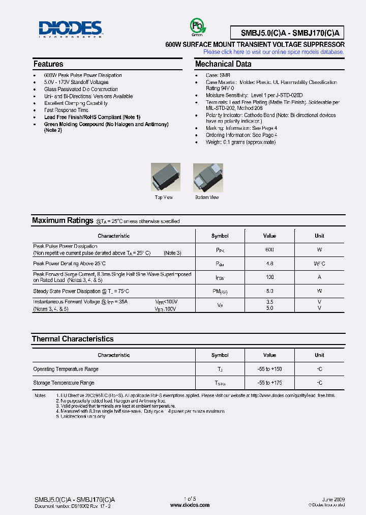 SMBJ48A-13-F_4253149.PDF Datasheet