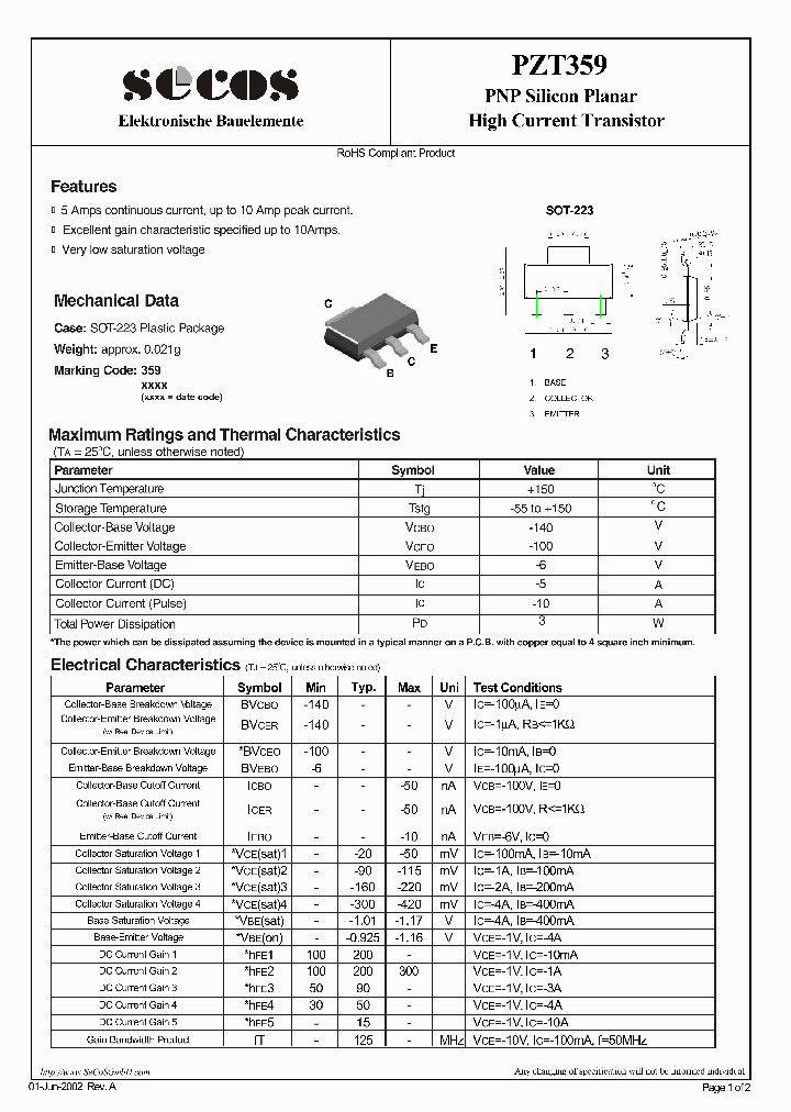 PZT359_4269866.PDF Datasheet
