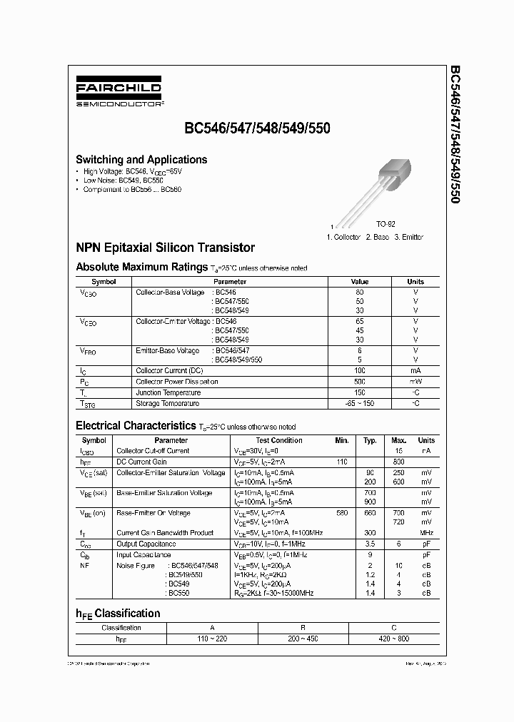 BC548ABU_4258224.PDF Datasheet