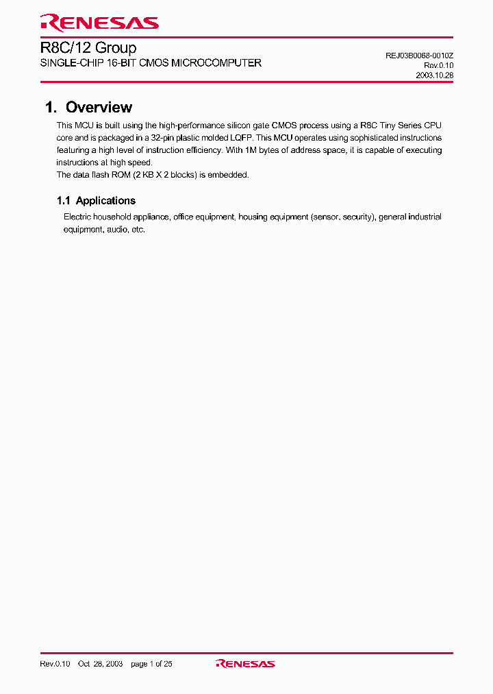 R8C12_4262859.PDF Datasheet