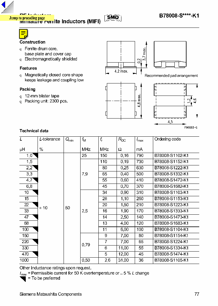 B78008-SXXX-K1_4270390.PDF Datasheet