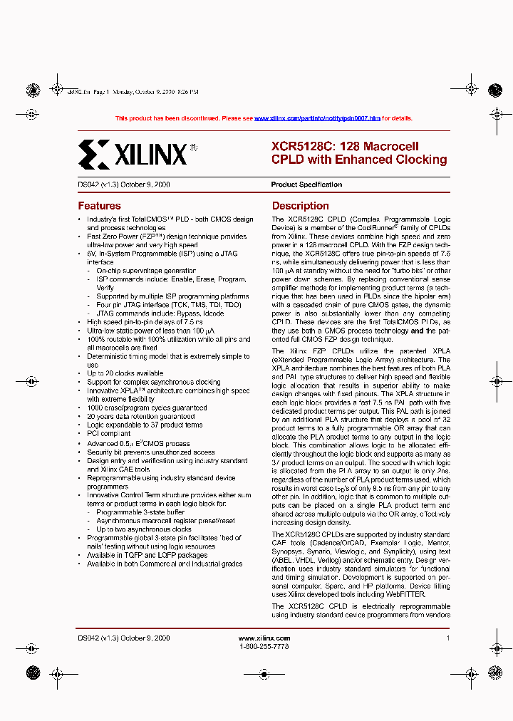 XCR5128C-10TQ128C_4262682.PDF Datasheet