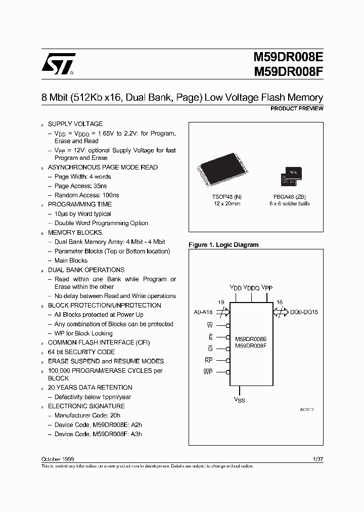 M59DR008E120ZB6T_4265146.PDF Datasheet