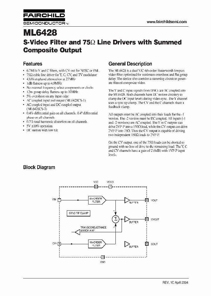ML6428CS1NL_4263361.PDF Datasheet