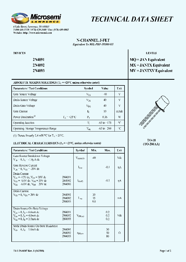 2N409108_4270635.PDF Datasheet
