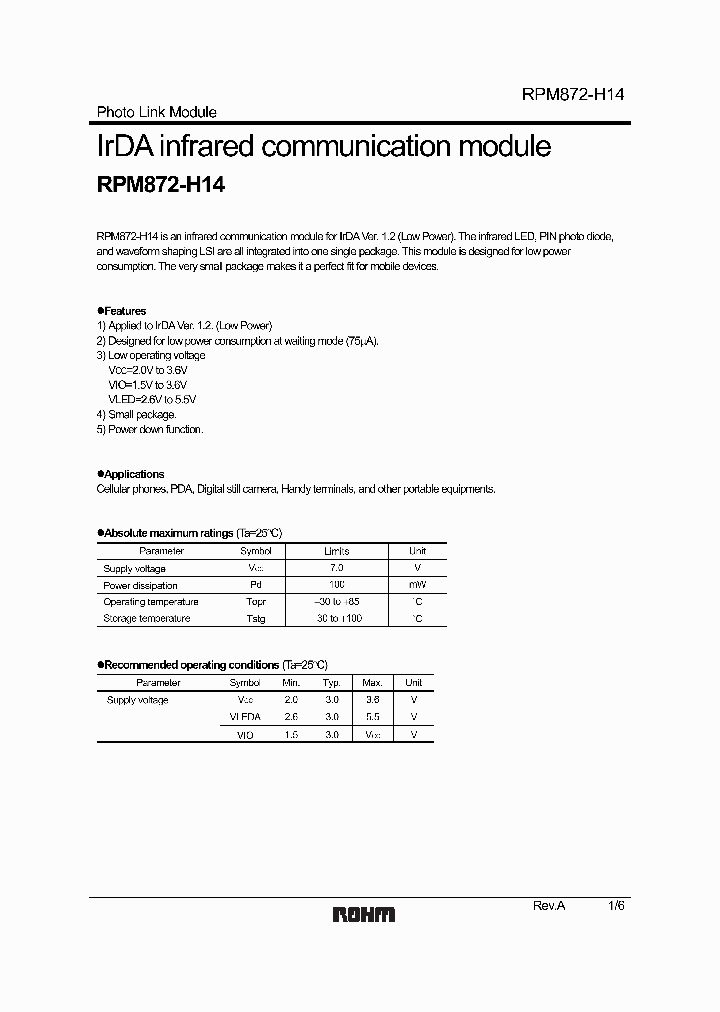 RPM872-H1406_4273007.PDF Datasheet