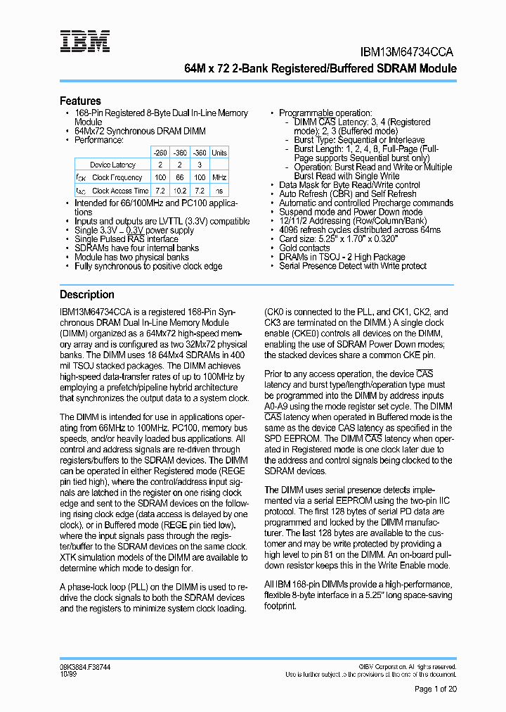 IBM13M64734CCA_4274063.PDF Datasheet