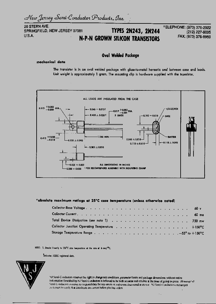 2N244_4275554.PDF Datasheet