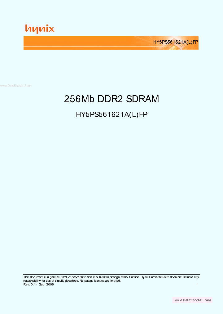 HY5PS561621AFP_4275729.PDF Datasheet