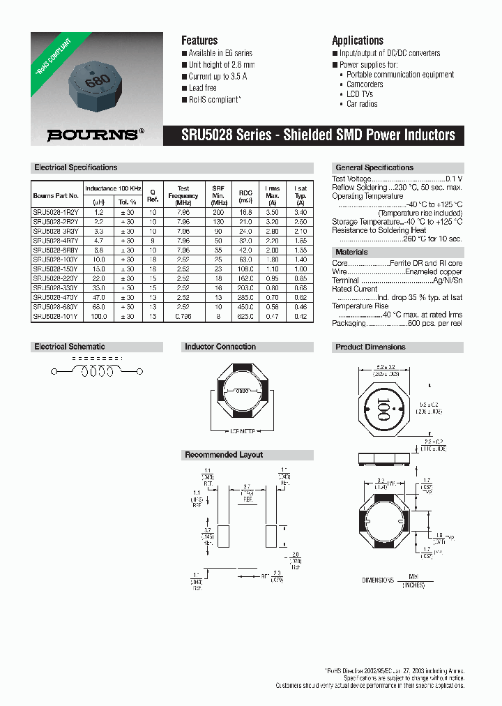 SRU5028-100Y_4276163.PDF Datasheet