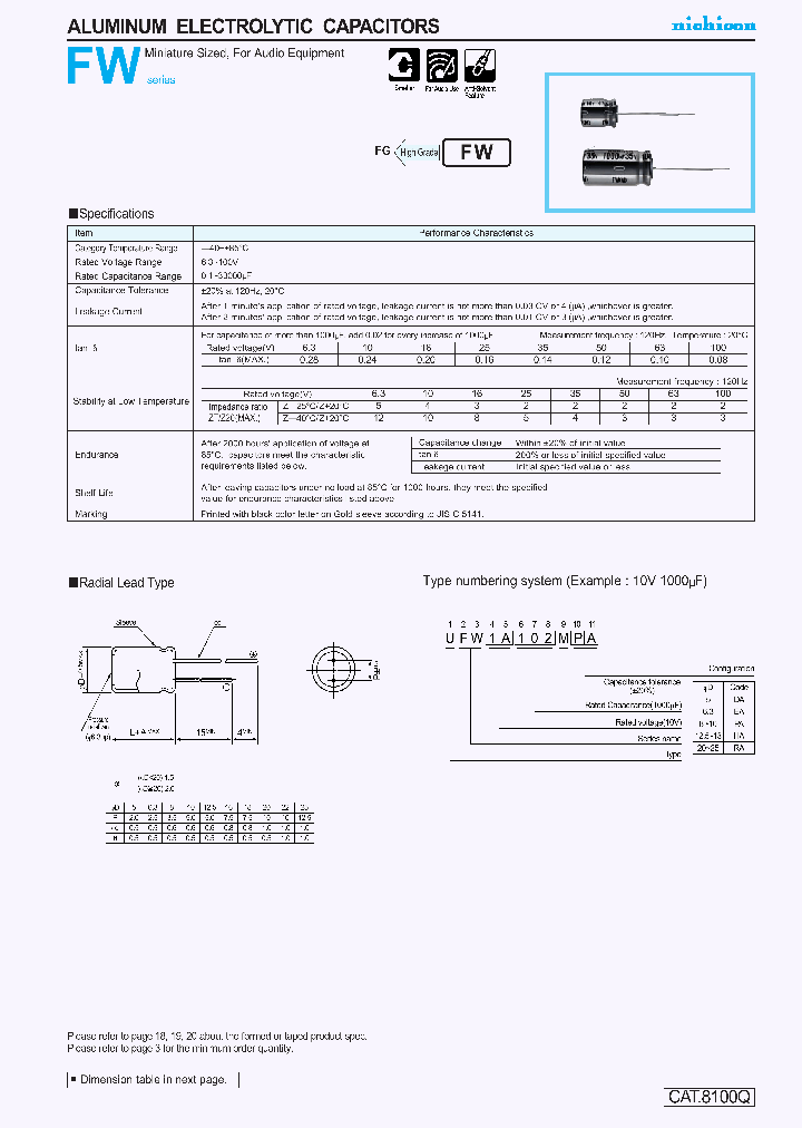 UFW1E101MED1TA_4277849.PDF Datasheet