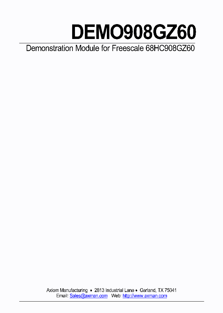 DEMO908GZ60UG_4278838.PDF Datasheet