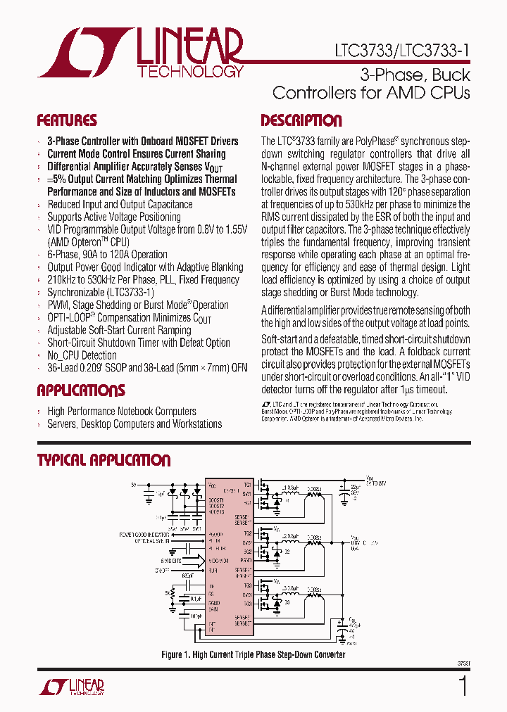 LTC3733CUHF-1TR_4278860.PDF Datasheet