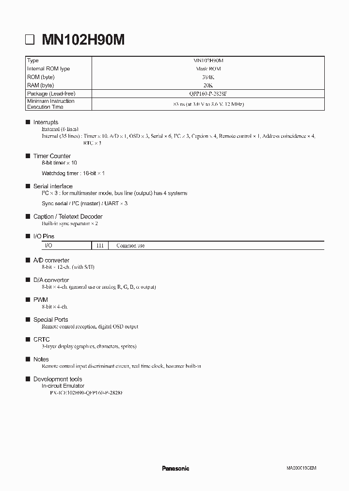 MN102H90M_4277761.PDF Datasheet