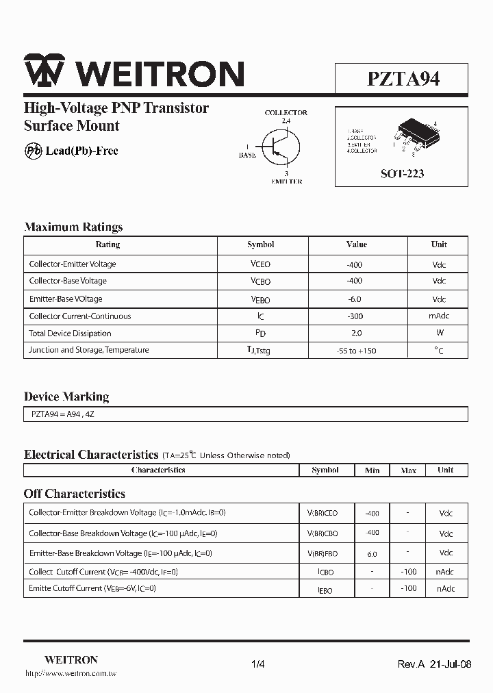 PZTA9408_4279787.PDF Datasheet