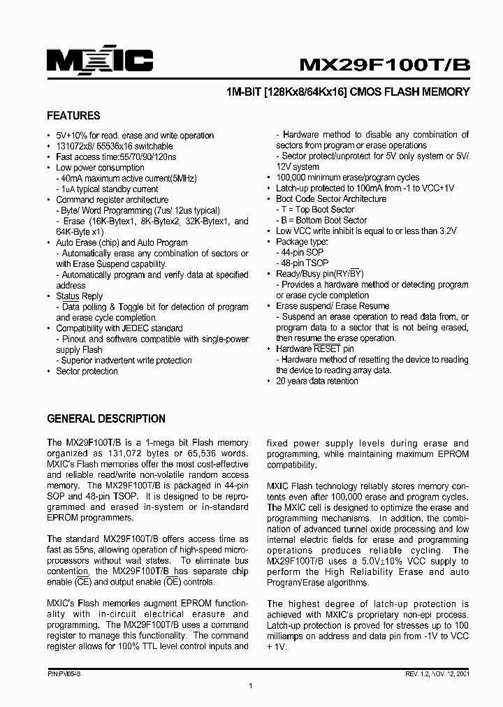 MX29F100BMC-12_4280115.PDF Datasheet