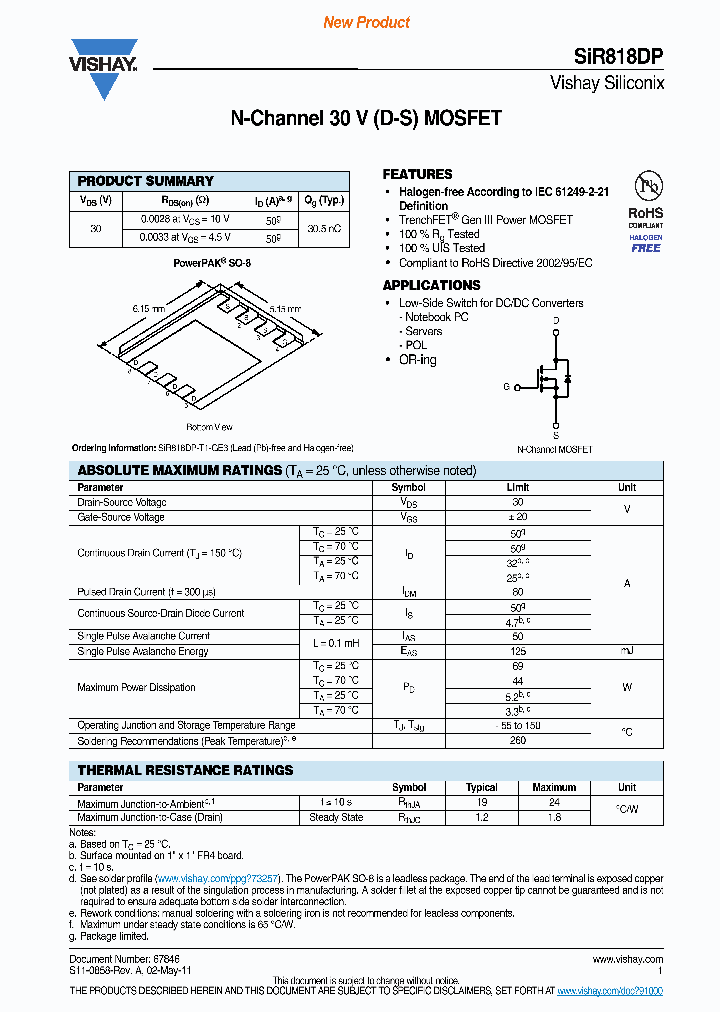 SIR818DP_4279832.PDF Datasheet