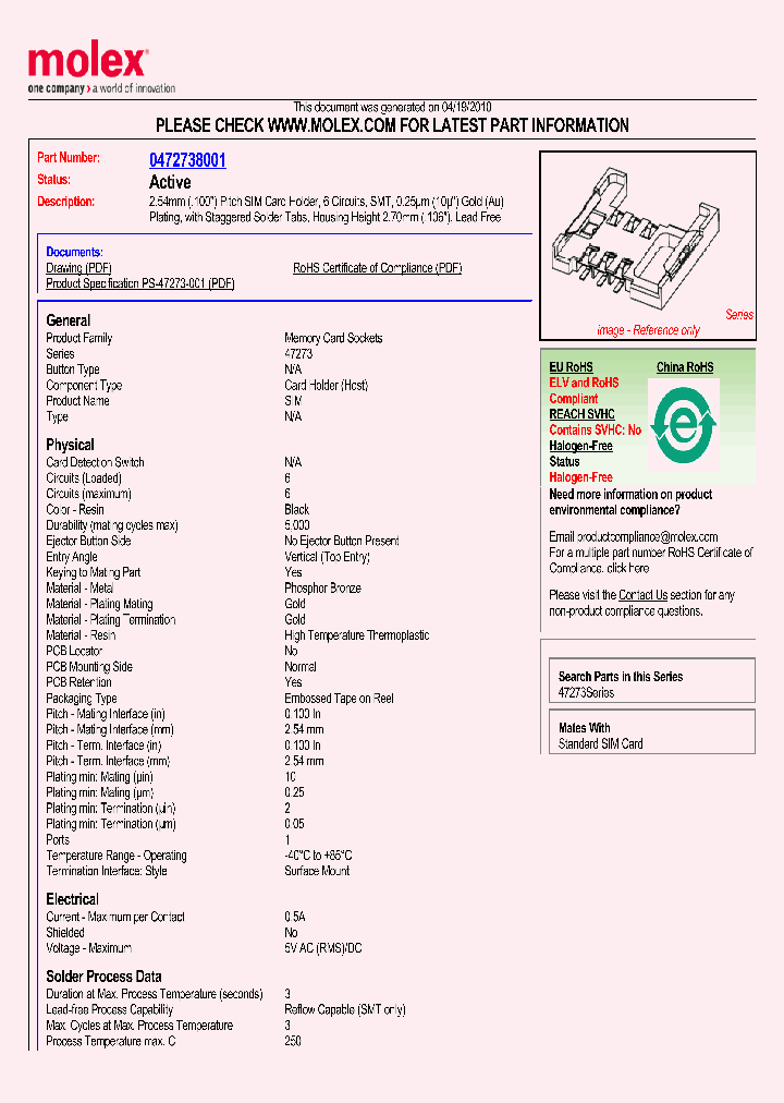 47273-8001_4281352.PDF Datasheet