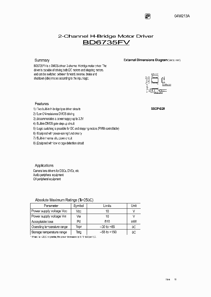 BD6735FV_4283007.PDF Datasheet