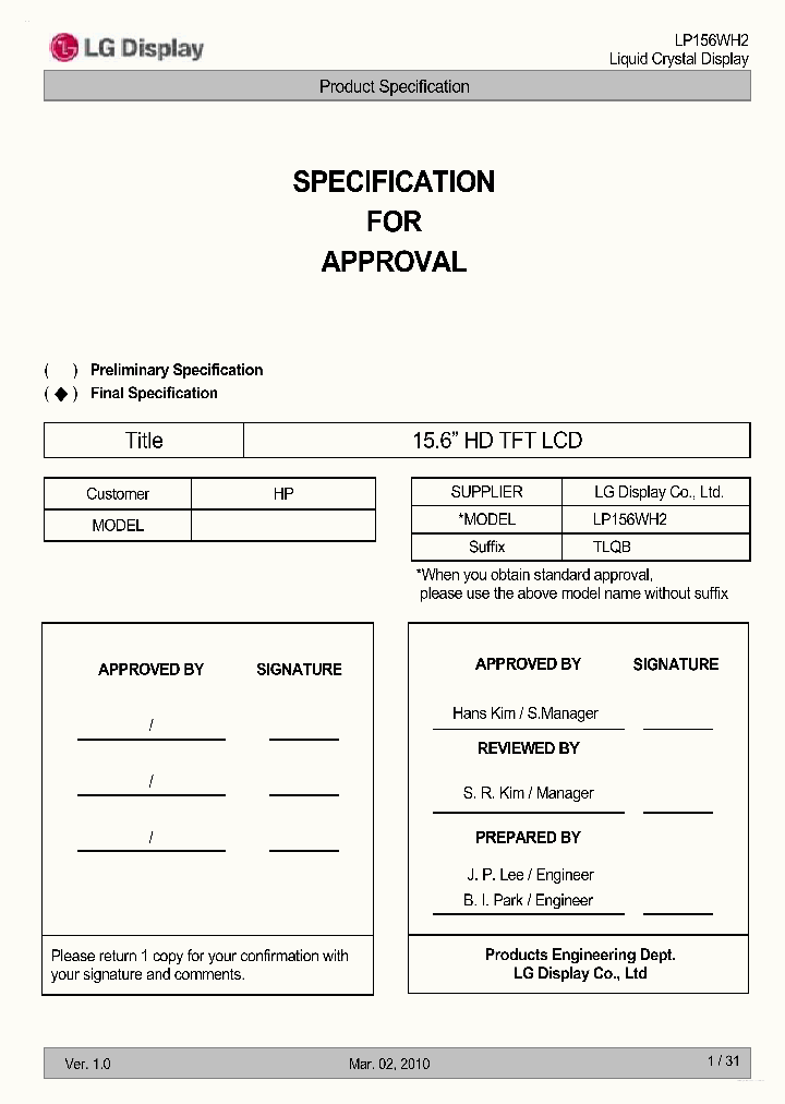 LP156WH2-TLQB_4283259.PDF Datasheet