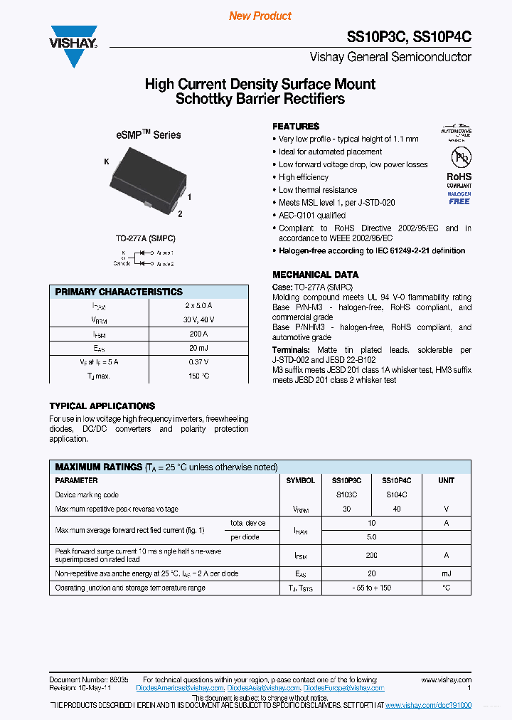 SS10P3C_4284449.PDF Datasheet