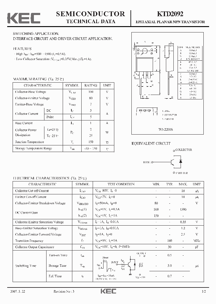 KTD209207_4284807.PDF Datasheet