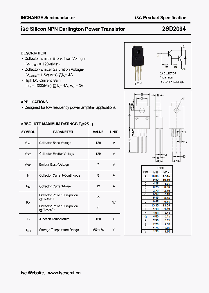 2SD2094_4284809.PDF Datasheet