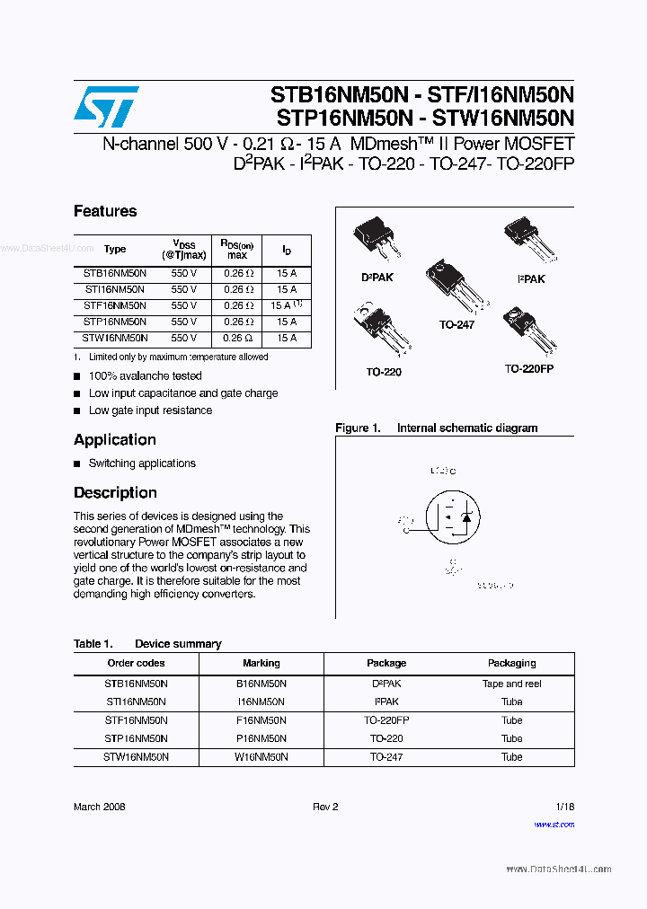 STI16NM50N_4284814.PDF Datasheet