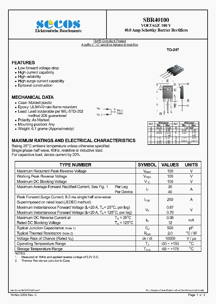 SBR40100_4284949.PDF Datasheet