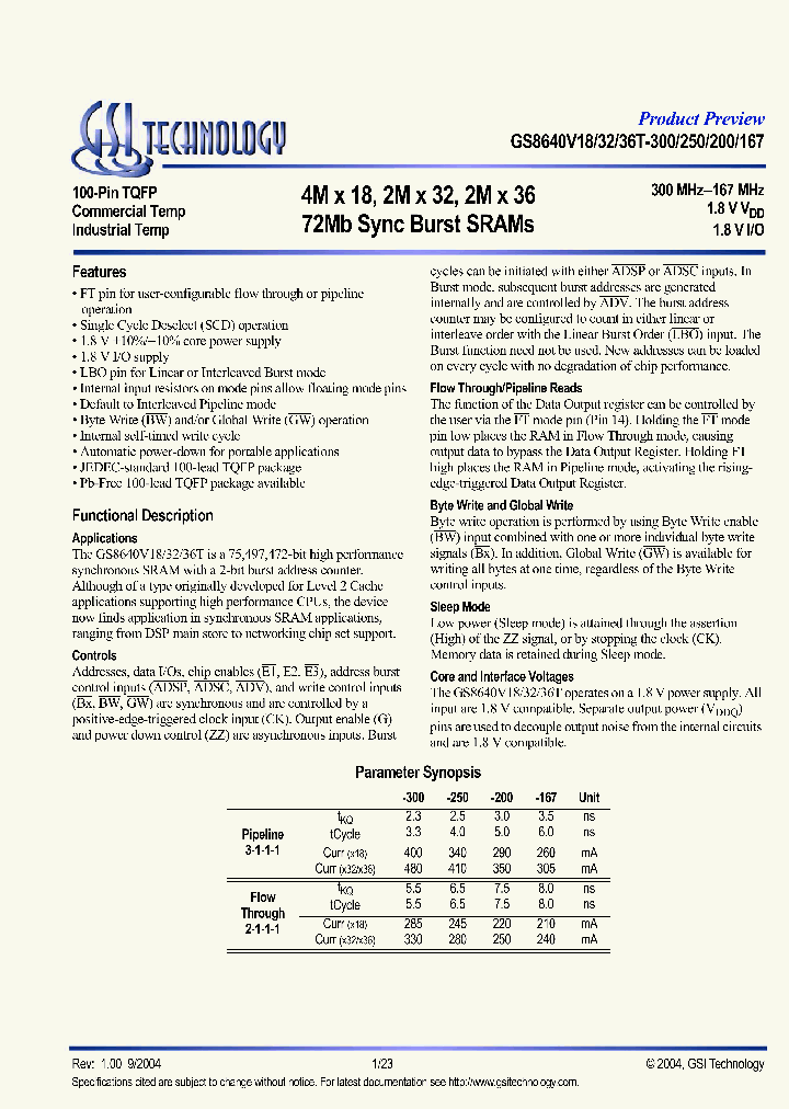 GS8640V18T-250_4286836.PDF Datasheet