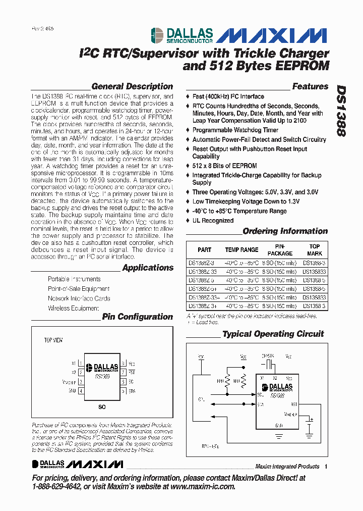 DS1388Z-33TAMPR_4288978.PDF Datasheet