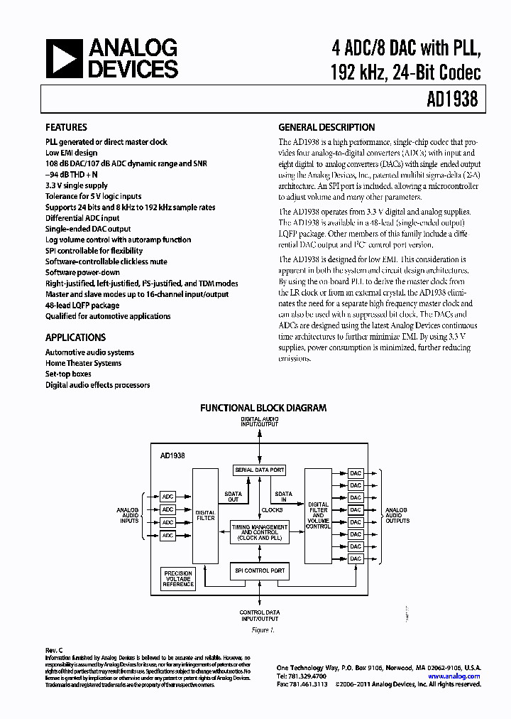 AD1938YSTZ_4288374.PDF Datasheet