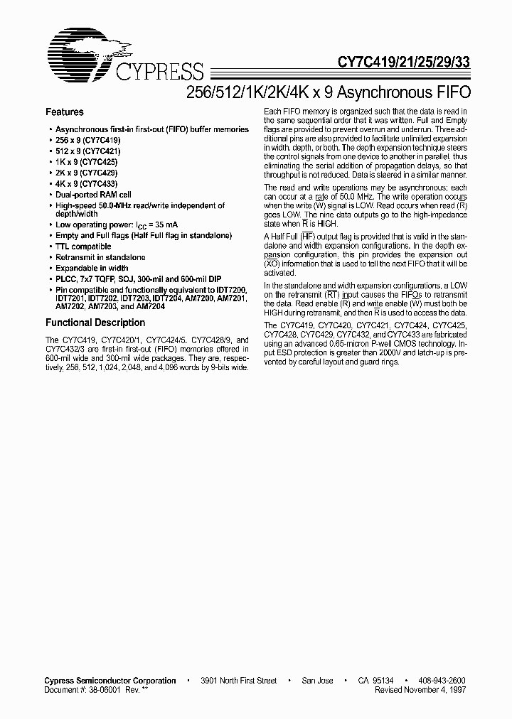 CY7C429-30PC_4290293.PDF Datasheet