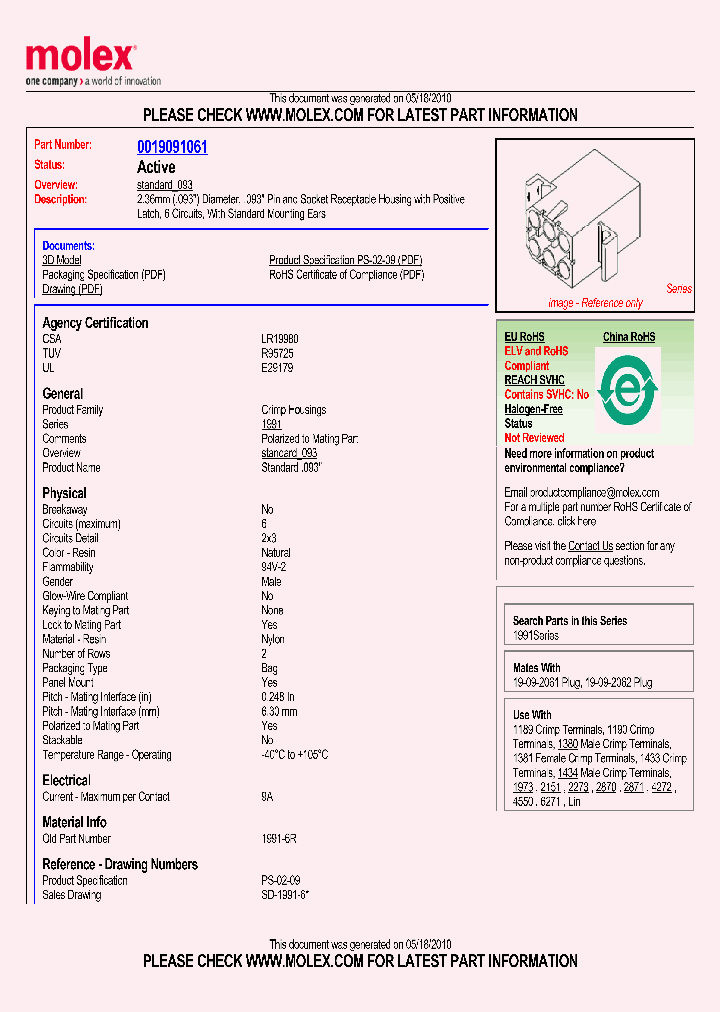 19-09-1061_4289979.PDF Datasheet