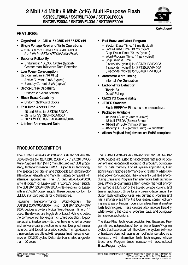 SST39LF200A-55-4C-B3KE_4292830.PDF Datasheet