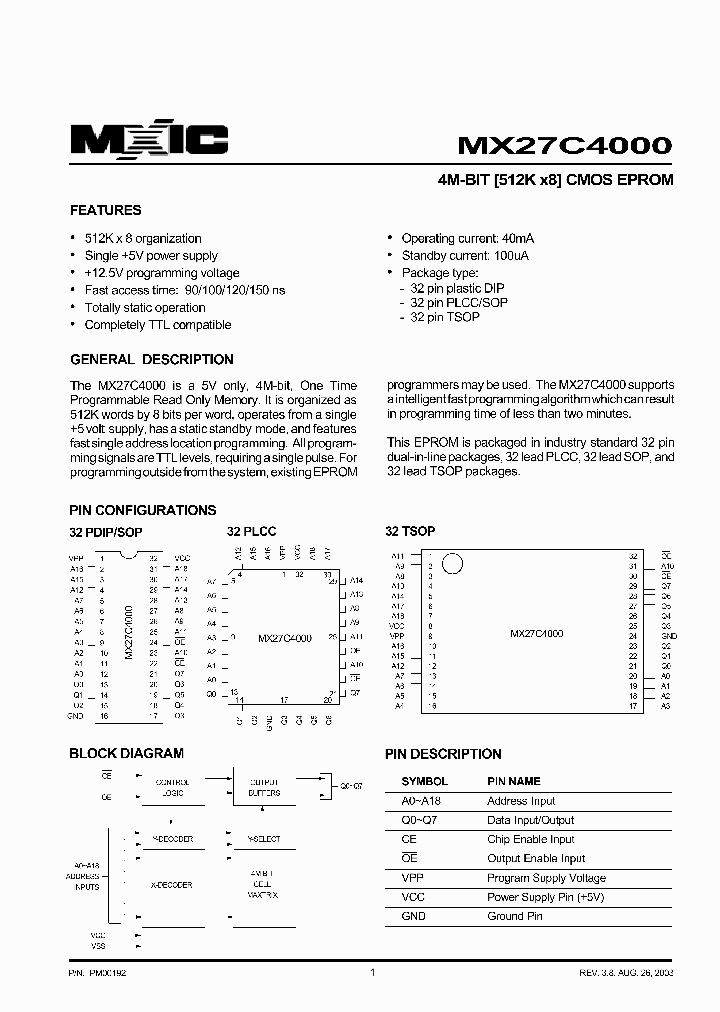 27C4000-90_4300432.PDF Datasheet