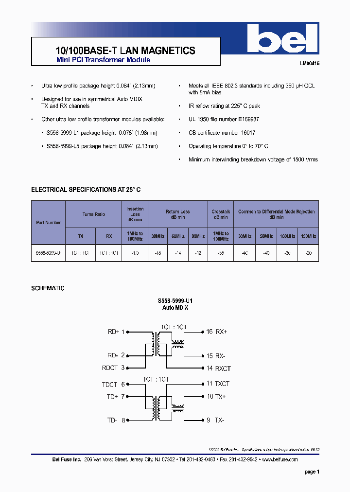 S558-5999-U1_4300171.PDF Datasheet
