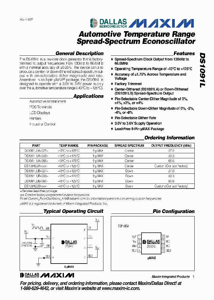 DS1091LUB-066T_4300996.PDF Datasheet