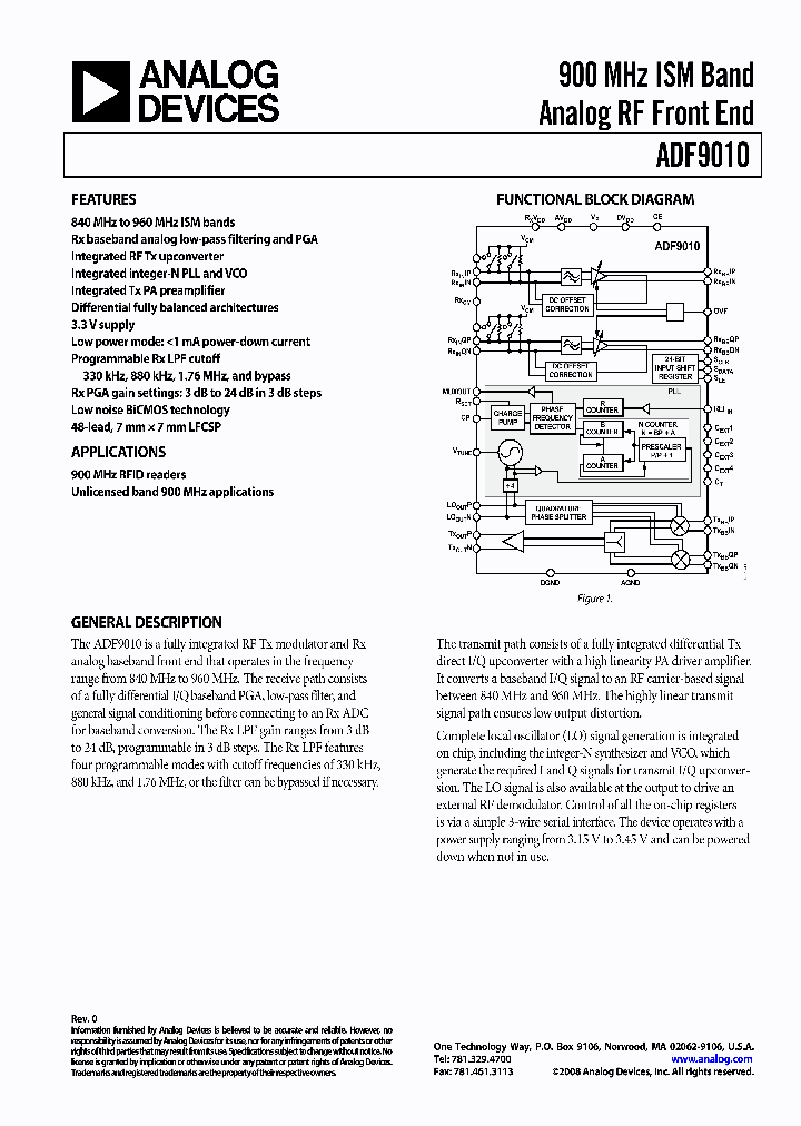 ADF9010BCPZ-RL7_4301694.PDF Datasheet