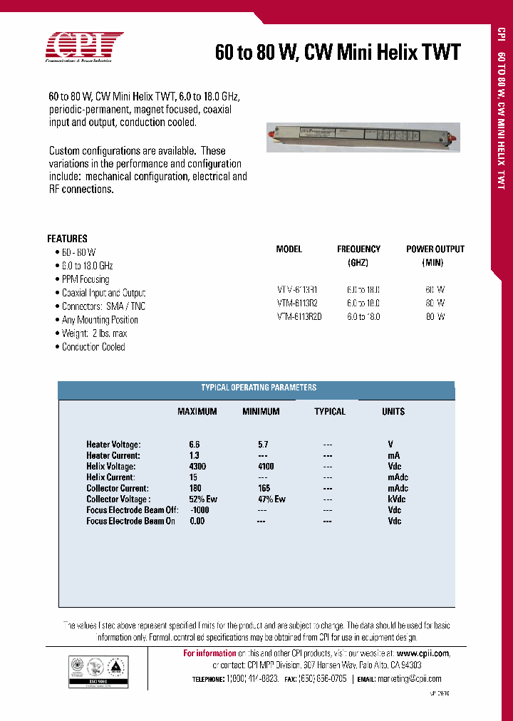 VTM-6113R1_4305186.PDF Datasheet