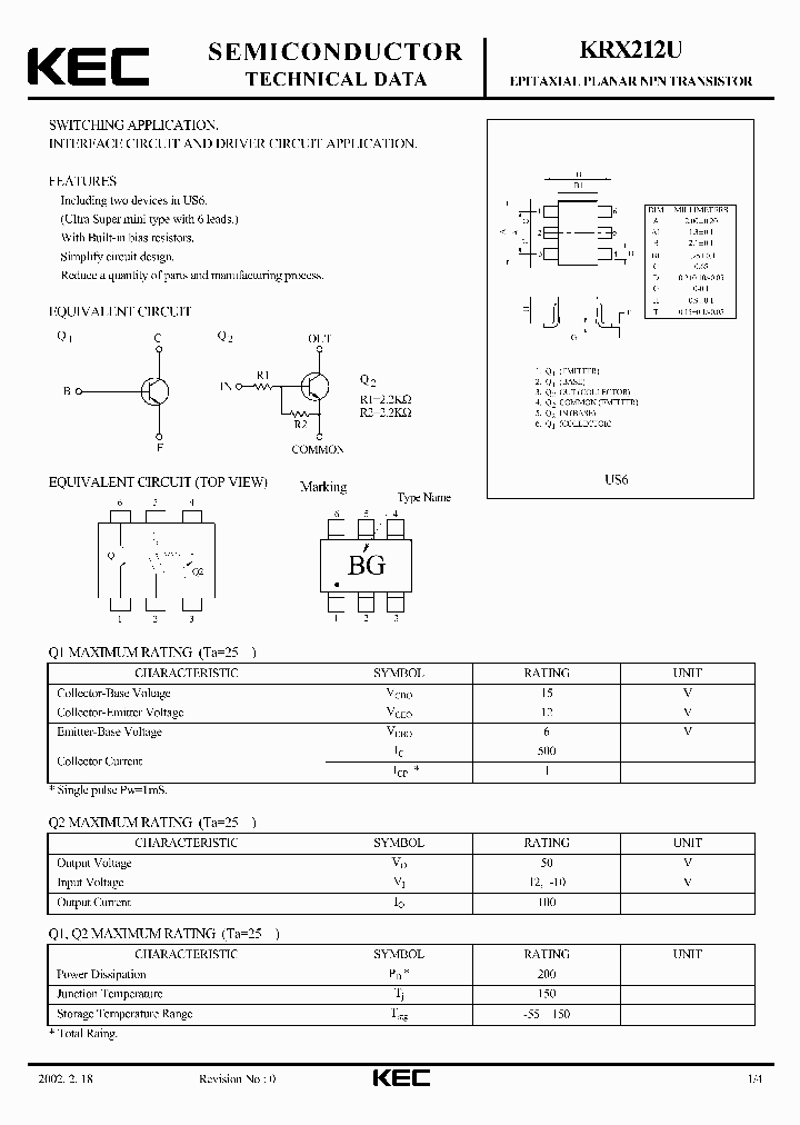 KRX212U_4303089.PDF Datasheet