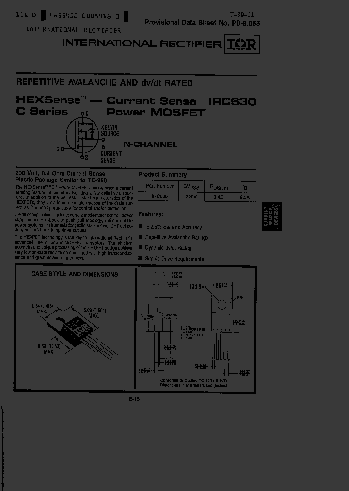 IRC630-007_4302609.PDF Datasheet
