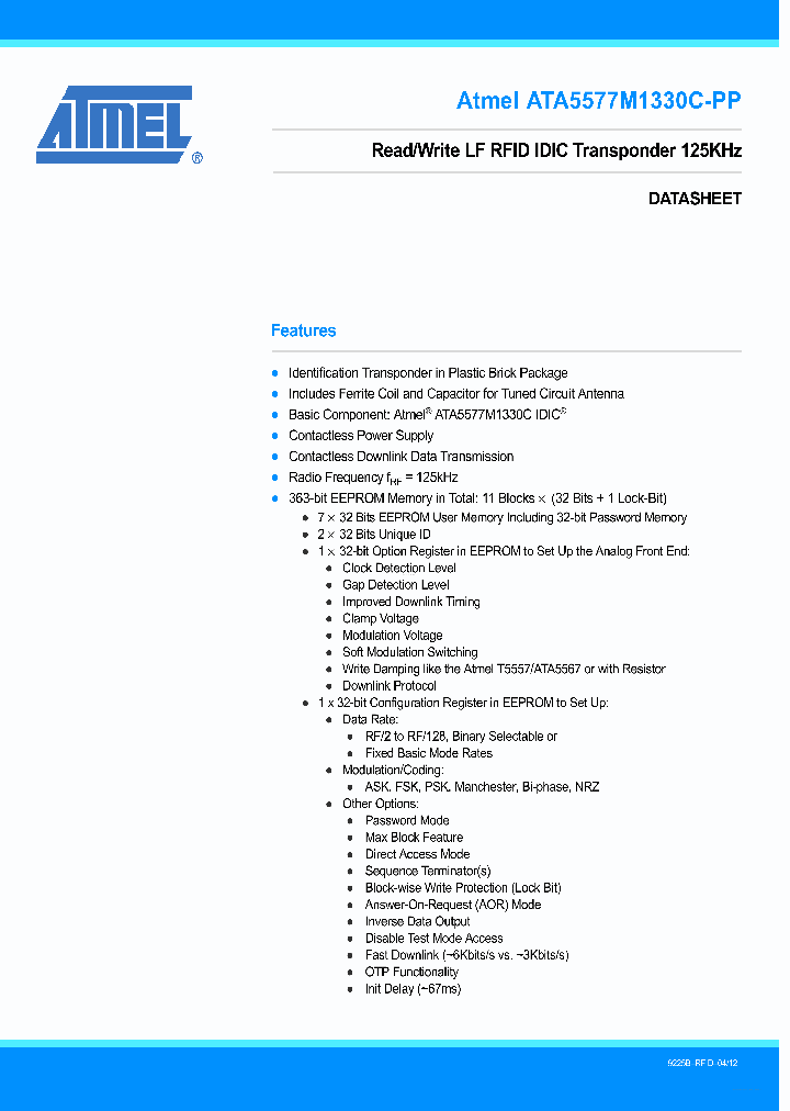 ATA5577M1330C-PP_4303686.PDF Datasheet