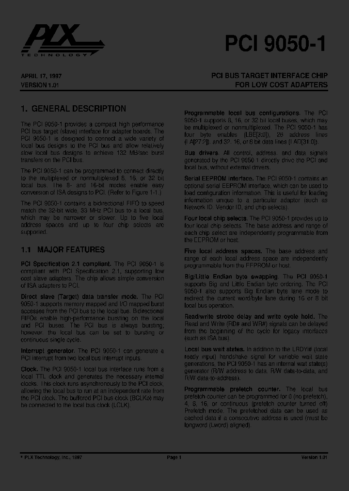 PCI9050-1_4309471.PDF Datasheet