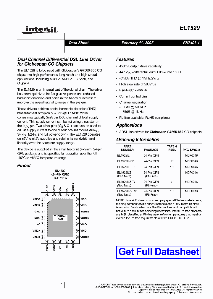 EL1529ILZ-T7_4306464.PDF Datasheet