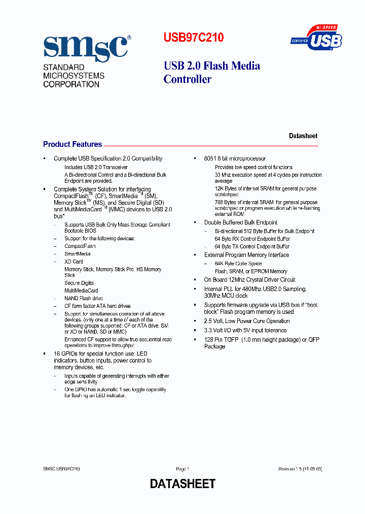 USB97C210-NE_4304058.PDF Datasheet