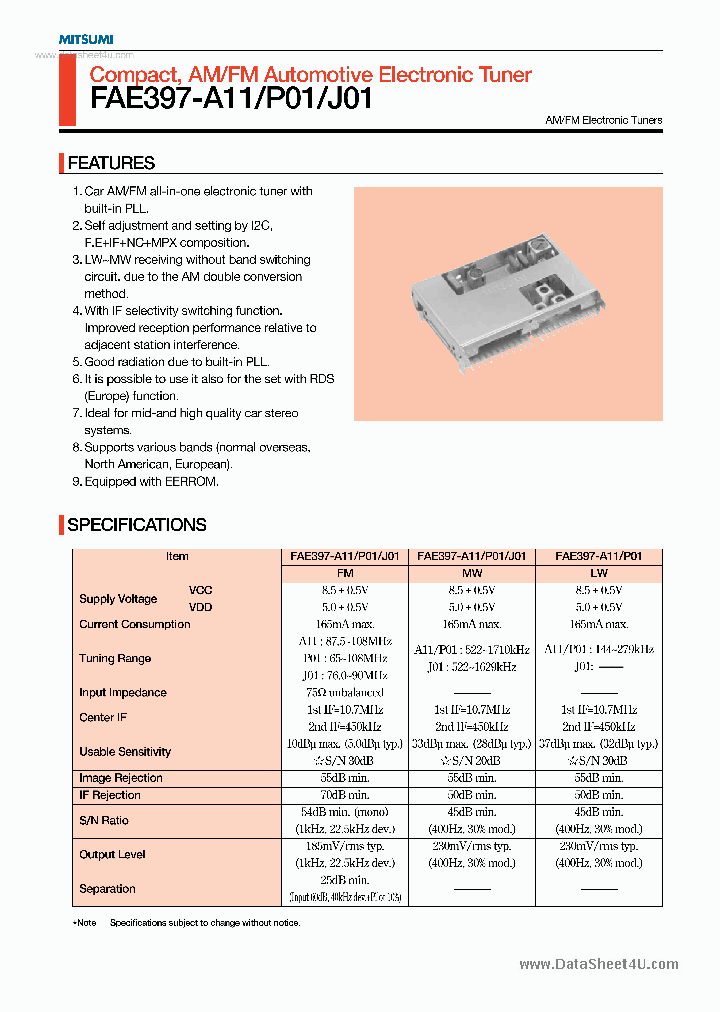 FAE397-A11_4309744.PDF Datasheet