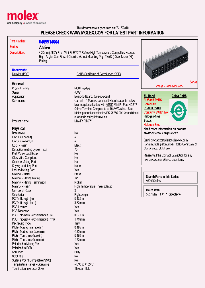 46991-4004_4312209.PDF Datasheet
